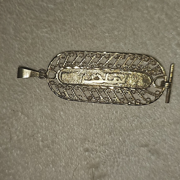 14K solid *REAL GOLD HANDMADE CARTOUCHE* Amanda name! - Picture 3 of 3